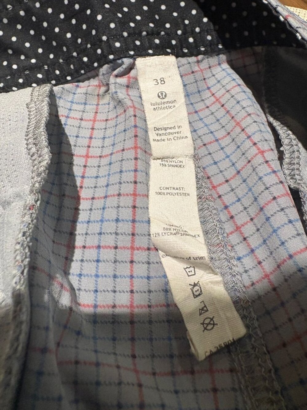 Lululemon Kahuna Plaid Golf Chino Shorts Men’s - Picture 6 of 10
